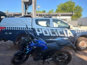Rota de Fuga Interrompida: Motocicleta Roubada na Capital é Recuperada pela PM na Fronteira de Corumbá