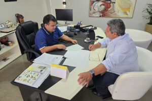 Prefeito de Corumbá recebe vice de Rio Verde e discute asfaltamento de rodovias estaduais