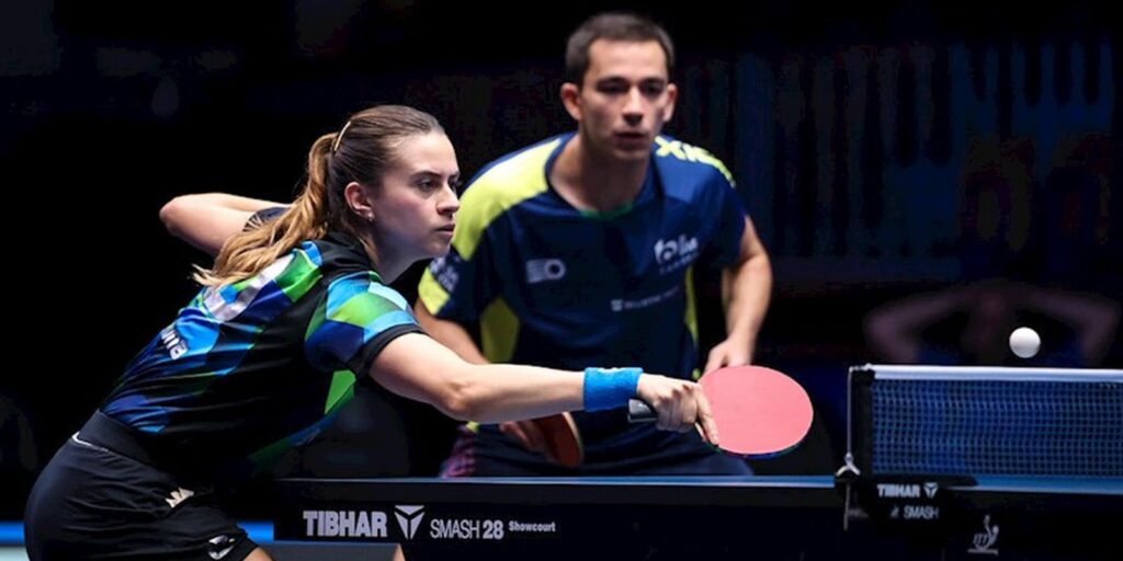 Calderano e Bruna Takahashi vão às quartas das duplas mistas na Suécia