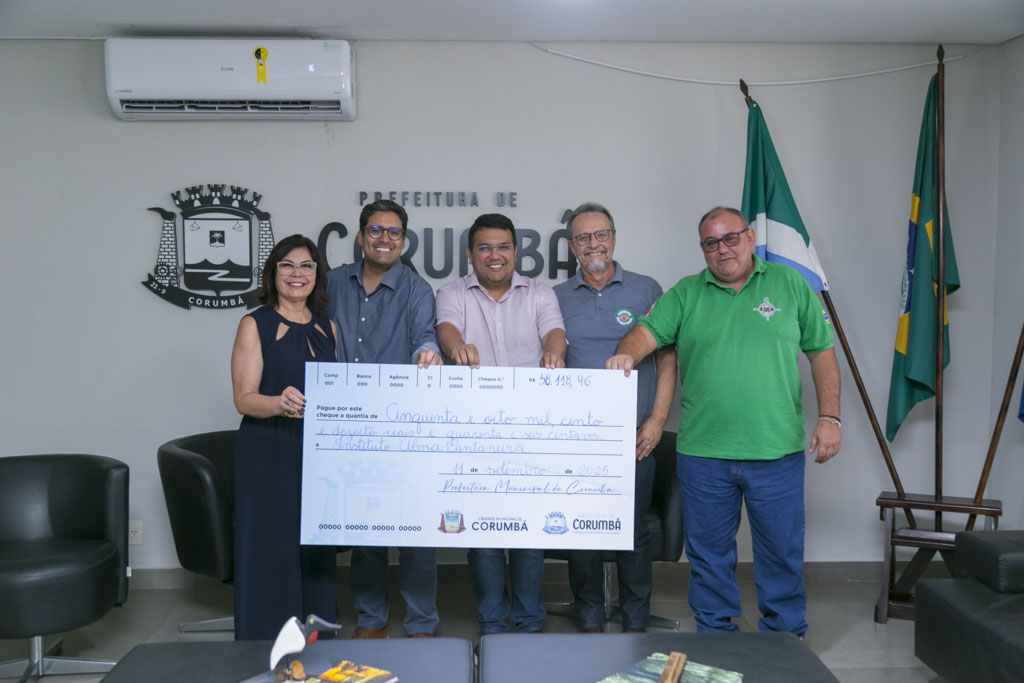 Prefeitura de Corumbá repassa emenda de R$ 58,1 mil ao Instituto Alma Pantaneira