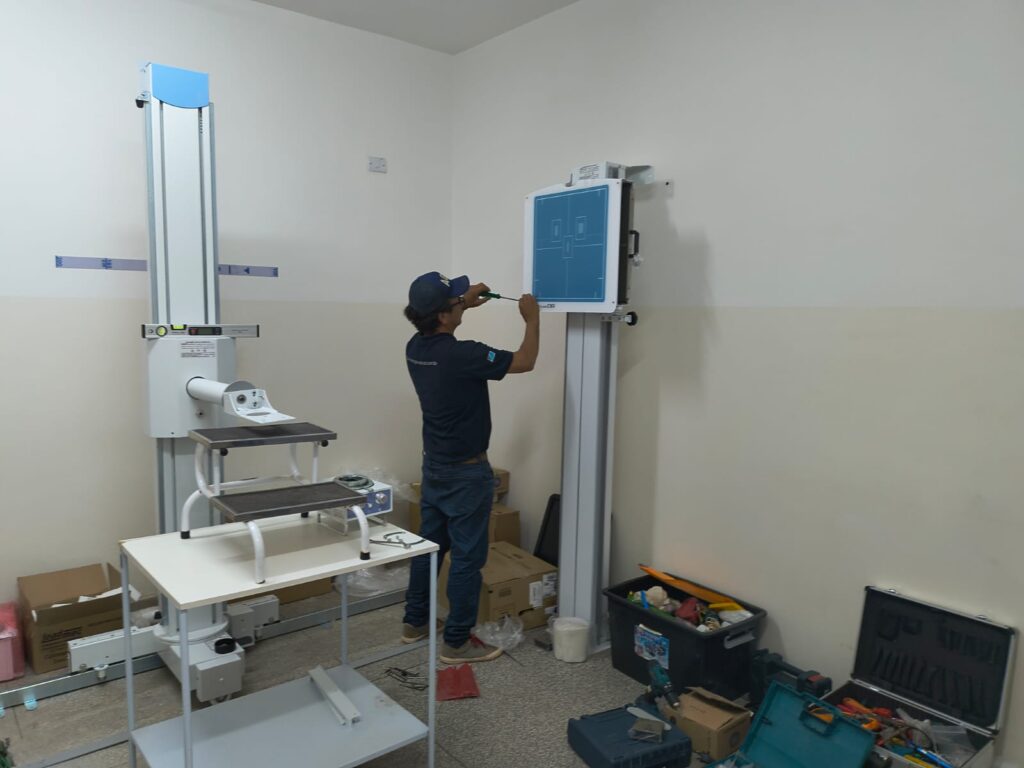 Instalação de novos equipamentos altera temporariamente locais de exames de raio-x