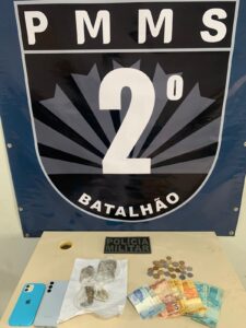 Polícia Militar em Três Lagoas realiza prisão de autor de tráfico de drogas e descumprimento de medida protetiva