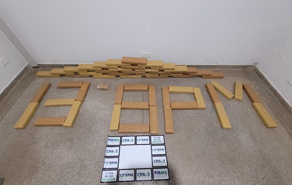 Operação Policial em Aparecida do Taboado Resulta na Apreensão de 52 kg de Maconha