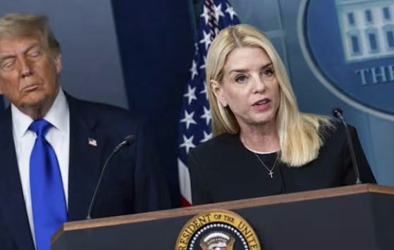 Troca no comando: Trump demite procuradora Pam Bondi 1 Troca no comando: Trump demite procuradora Pam Bondi